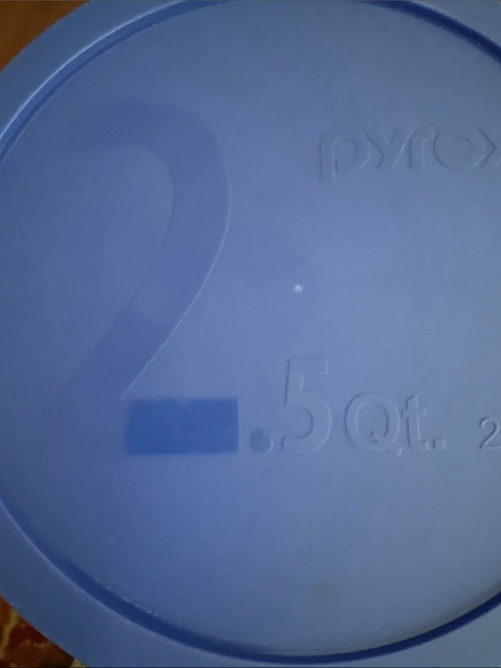 Pyrex Blue Snap-On Storage Lid